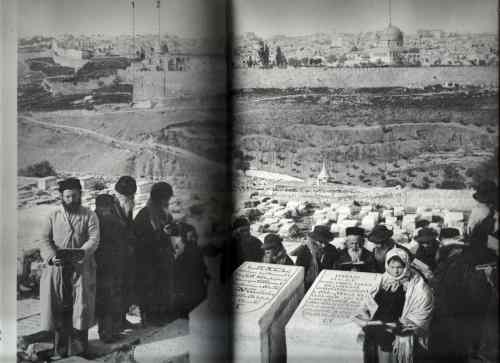 jerusalem juifs en prière au ont des oliviers 1893